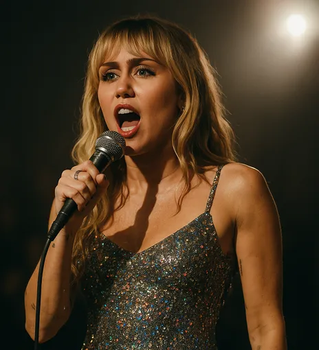 Miley Cyrus World Premiere of Something Beautiful