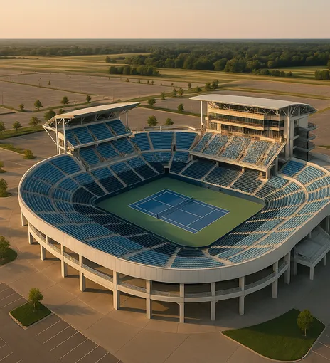 Grandstand Court At Lindner Family Tennis Center